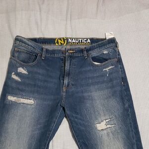 Nautica Men's Straight Blue Jeans